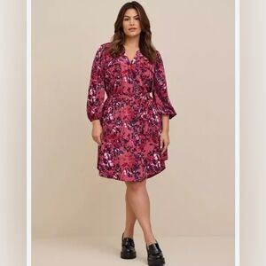 Torrid Floral shirt Dress
